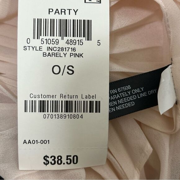 NWT INC International Concepts Rose Pink Beaded Scarf - Picture 6 of 6